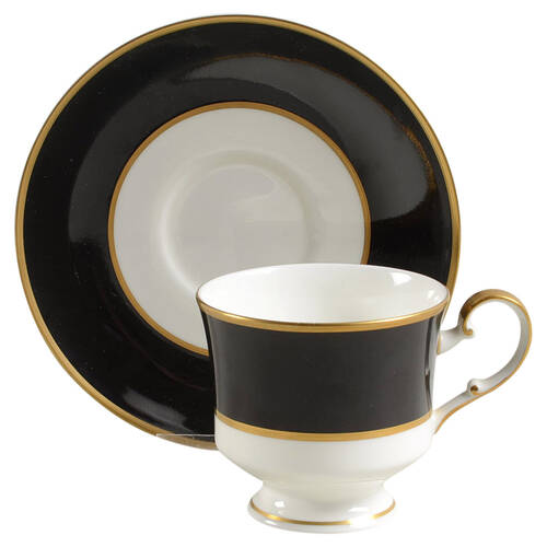 Onyx Footed Cup & Saucer Set
