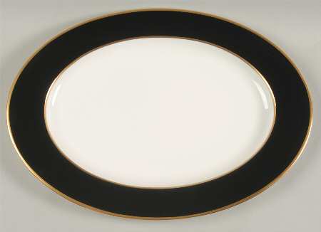 Onyx 14" Oval Serving Platter