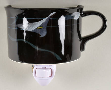 Opus Black 1 5/8" + cup (H) Night Light/Cup HC