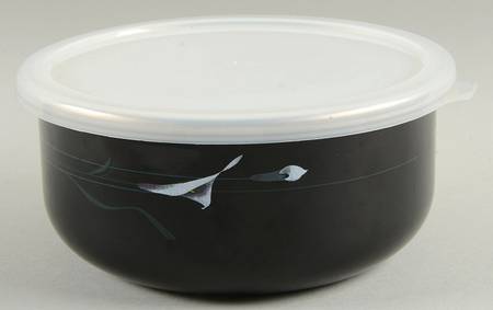 Opus Black 6" Metal Mixing Bowl & Plastic Lid