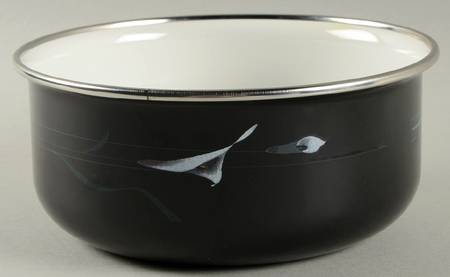 Opus Black 5 7/8" Metal Bowl