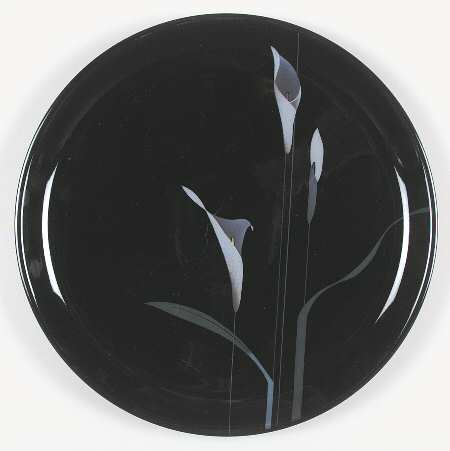 Opus Black Party/Serving/Chip & Dip Plate