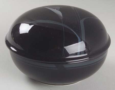 Opus Black 4" Round Box & Lid by Mikasa
