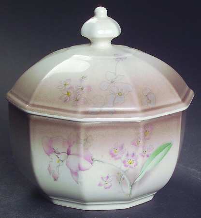 Orchids Sugar Bowl & Lid