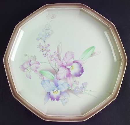 Orchids 12" Chop Plate (Round Platter)