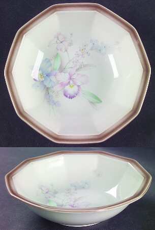 Orchids Rim Cereal Bowl
