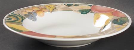 Orchard Odyssey Large Rim Soup Bowl