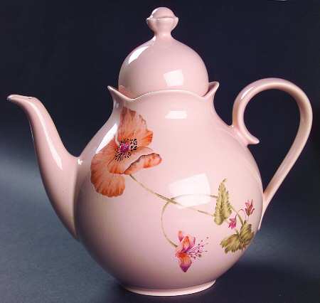 Oriental Poppy Coffee Pot & Lid