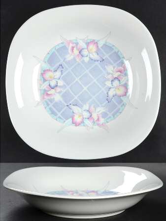 Orchid Spray Coupe Soup Bowl