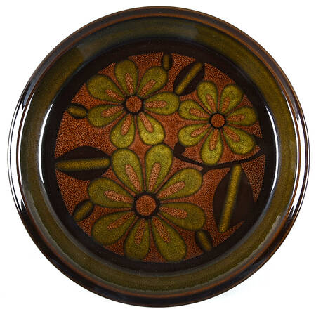 Ovation Brown & Green Salad Plate