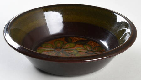 Ovation Brown & Green Coupe Cereal Bowl