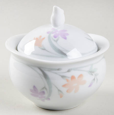 Painted Daisies Sugar Bowl & Lid
