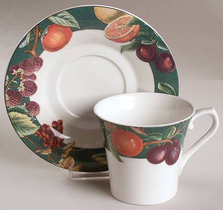 Passion Fruit Flat Cup & Saucer Set