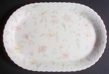 Pastel Garden 14" Oval Serving Platter