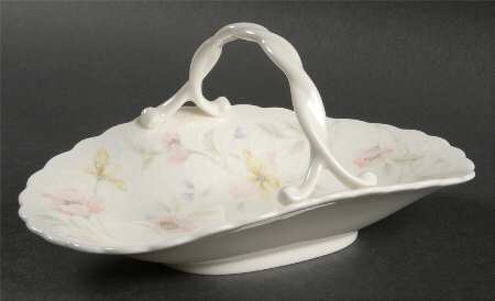 Pastel Garden Medium Basket with Handle