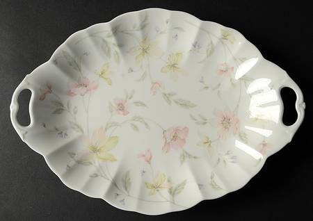 Pastel Garden 12" Oval Serving Platter
