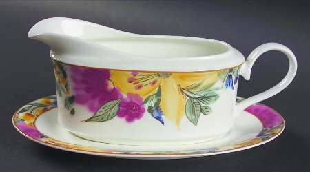Paradiso Garden Gravy Boat & Underplate