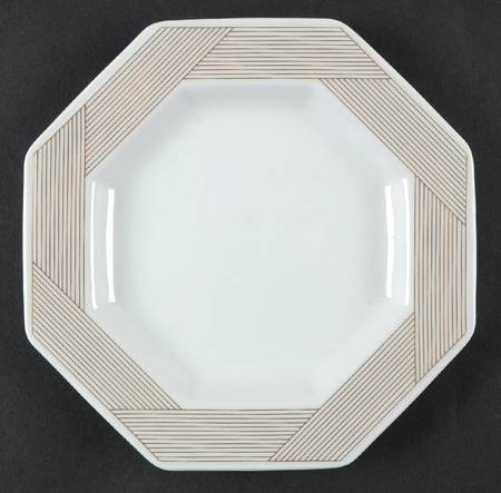 Parquet Gold Salad Plate