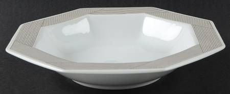 Parquet Gold Rim Soup Bowl