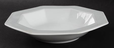 Parquet Grey Rim Soup Bowl