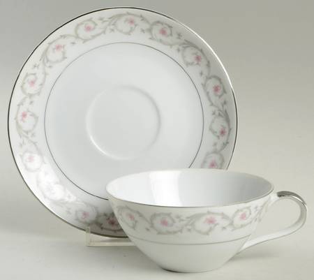 Pamela Flat Cup & Saucer Set by Mikasa