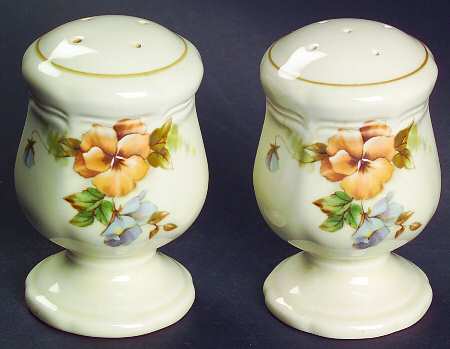 Pansies Salt & Pepper Set