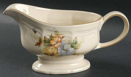 Pansies Gravy Boat