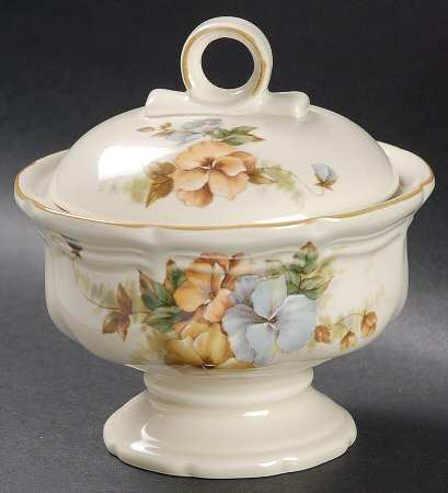 Pansies Sugar Bowl & Lid
