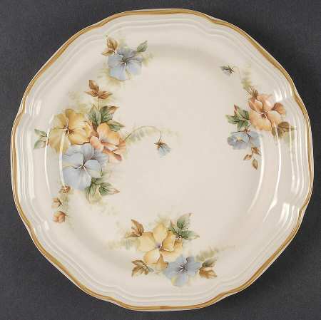 Pansies Salad Plate