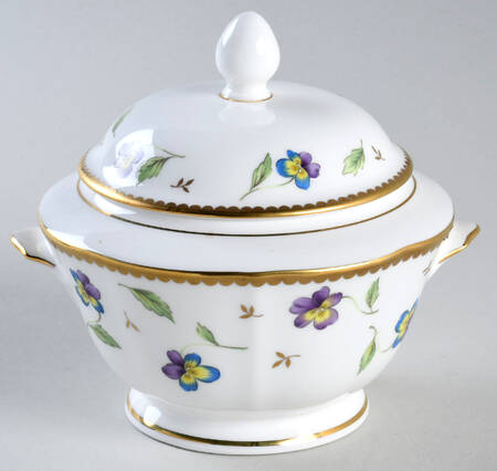 Pansy Parade Sugar Bowl & Lid