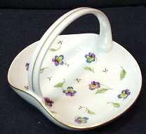 Pansy Parade 5" Handled Basket