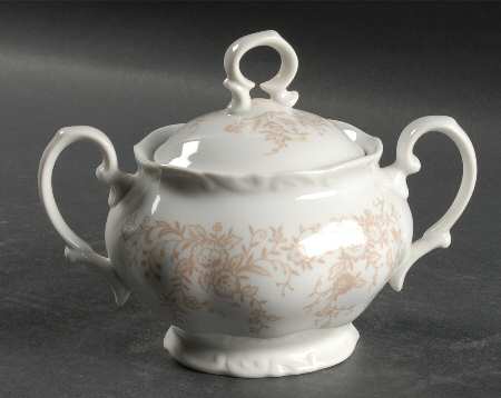 Parchment Sugar Bowl & Lid