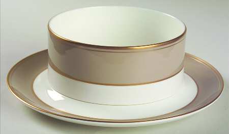 Parchment Gravy Boat & Underplate