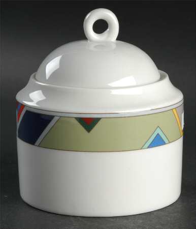 Parquet Sugar Bowl & Lid