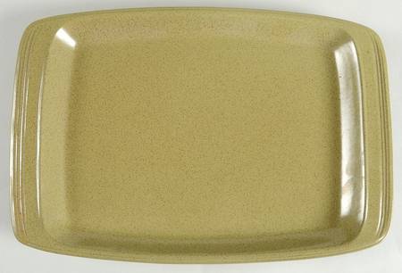 Painted Sands Moss Green 14" Rectangular Serving Platter