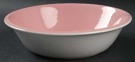Pastelle Pink 9" Round Vegetable Bowl