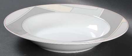 Patchwork Large Rim Soup Bowl