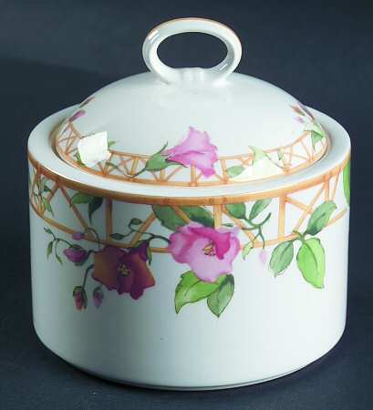 Parisian Trellis Sugar Bowl & Lid