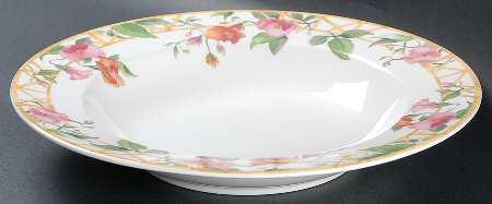 Parisian Trellis Large Rim Soup Bowl
