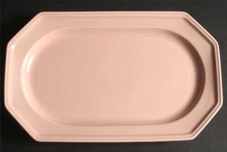 Peach Bloom 14" Oval Serving Platter