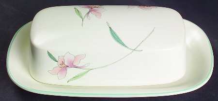 Peach Blooms 1/4 Lb Covered Butter by Mikasa