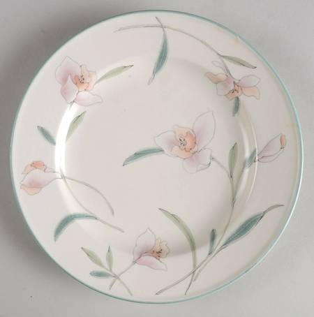 Peach Blooms Salad Plate