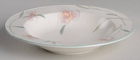 Peach Blooms Large Rim Soup Bowl