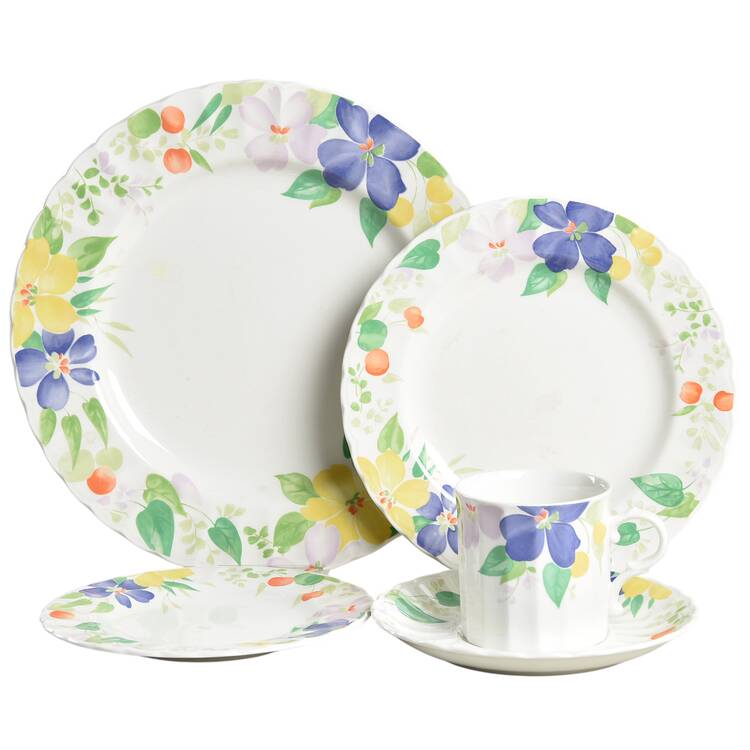 Perennial Bloom 5 Piece Place Setting