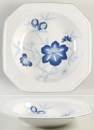 Persian Blue Rim Soup Bowl