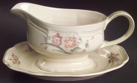 Peony Bouquet Gravy Boat & Underplate