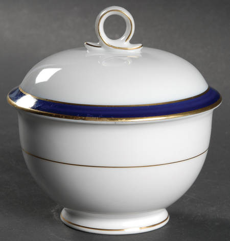 Pearl Cobalt Sugar Bowl & Lid