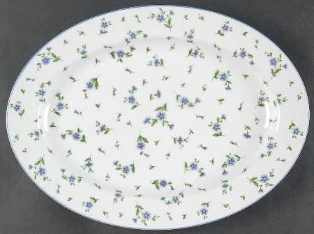 Petit Fleur 14" Oval Serving Platter by Mikasa
