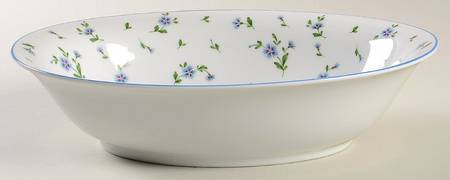 Petit Fleur 10" Oval Vegetable Bowl