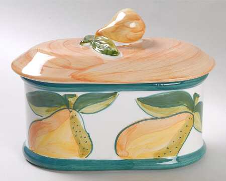 Pear Finale Oval Box & Lid
